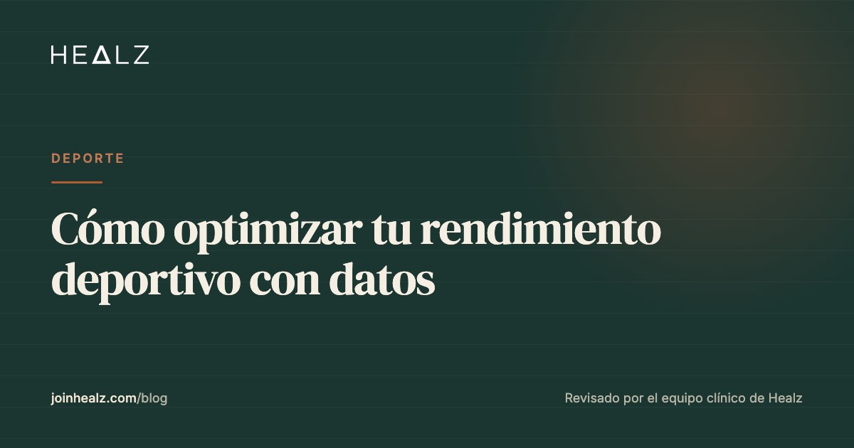 Cómo optimizar tu rendimiento deportivo con datos